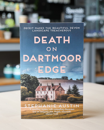 An image of the book cover for Death on Dartmoor Edge by Stephanie Austin