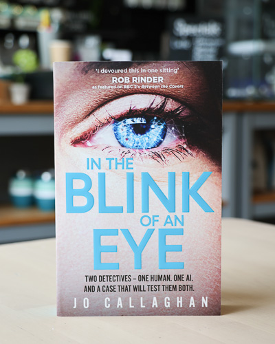 An image of the book cover for In the Blink of an Eye by Jo Callaghan