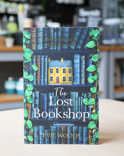 An image of the book cover for The Lost Bookshop by Evie Woods