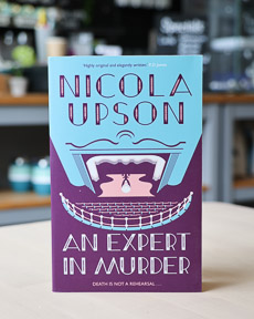 An image of the book cover for An Expert in Murder by Nicola Upson