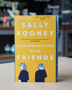 An image of the book cover for Conversations with Friends by Sally Rooney