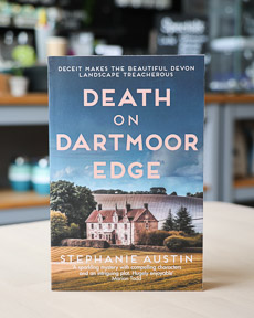 An image of the book cover for Death on Dartmoor Edge by Stephanie Austin