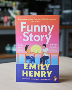 An image of the book cover for Funny Story by Emily Henry