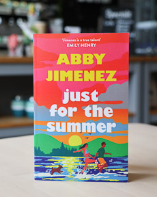 An image of the book cover for Just for the Summer by Abby Jimenez
