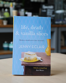 An image of the book cover for Life, Death and Vanilla Slices by Jenny Eclair