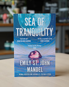 An image of the book cover for Sea of Tranquility by Emily St. John Mandel