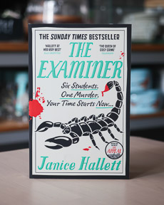 An image of the book cover for The Examiner by Janice Hallett