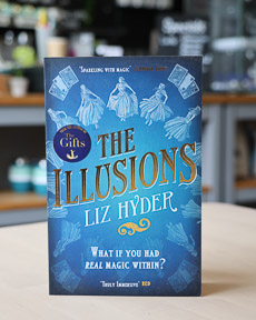 An image of the book cover for The Illusions by Liz Hyder