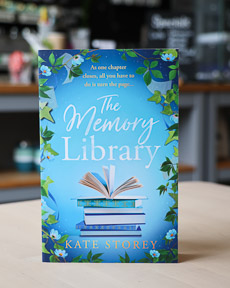 An image of the book cover for The Memory Library by Kate Storey
