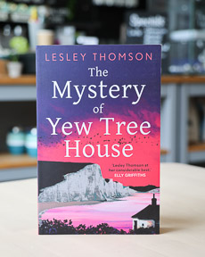 An image of the book cover for The Mystery of Yew Tree House by Lesley Thomson