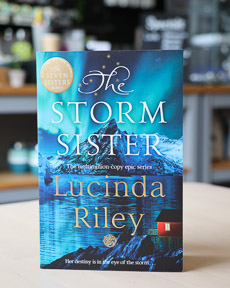 An image of the book cover for The Storm Sister by Lucinda Riley